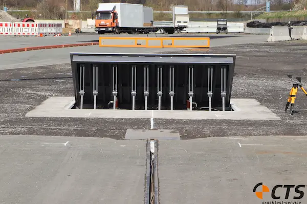 Bhishma 1200 Crash Rated Road Blocker - Open Position