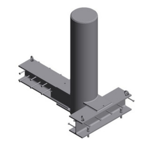 K4 Shallow Mounted Fixed Bollard (M30)
